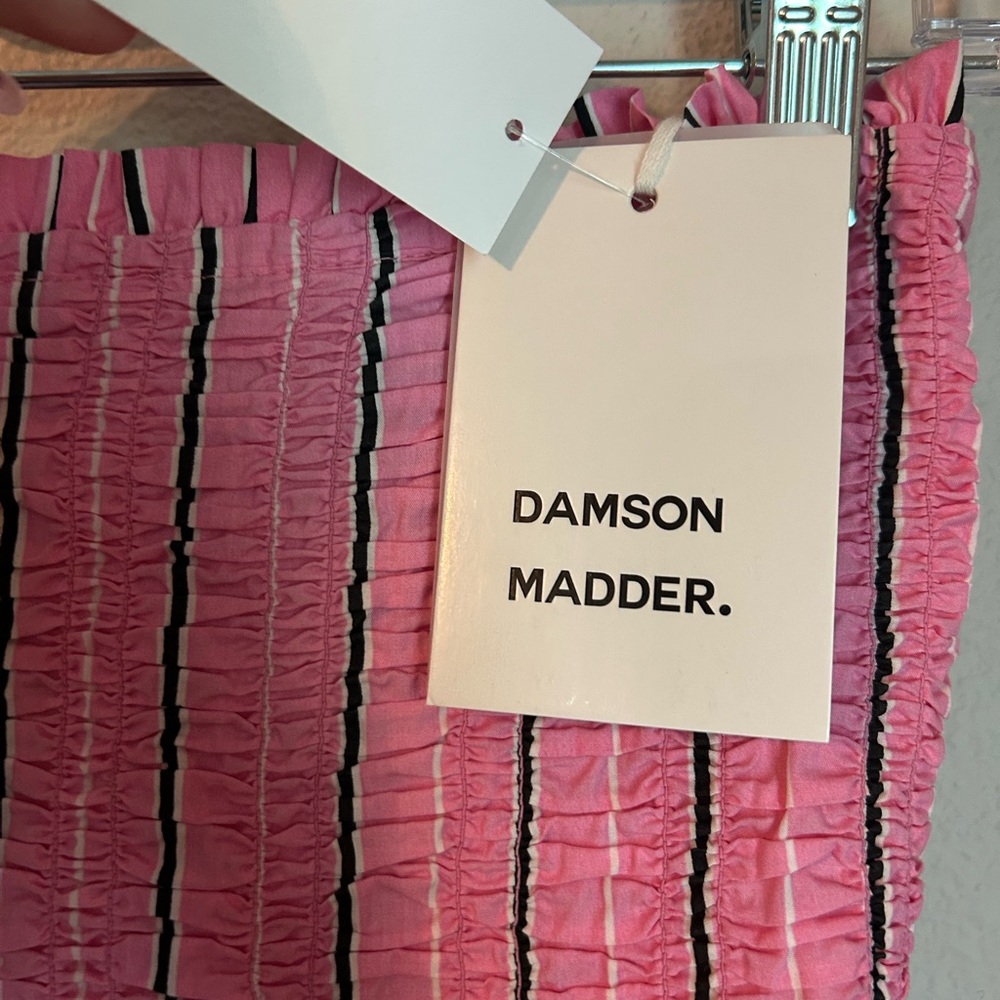 Women’s Damson Madder Dress Mia Midi Dress Size 6 In pink business stripe - Picture 6 of 12